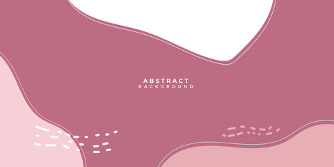 Abstract liquid brown pink white shape. Fluid design. Isolated gradient waves with geometric lines, dots. Vector illustration. Pastel Background