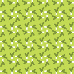Vector seamless pattern texture background with geometric shapes, colored in green, white colors.
