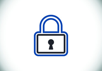 Lock icon. Security logo for mobile and web. Lock logo sign symbol vector illustration