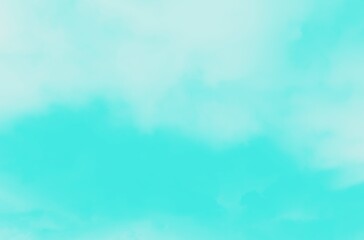 Obraz premium Abstract aquamarine aqua watercolor blurred background