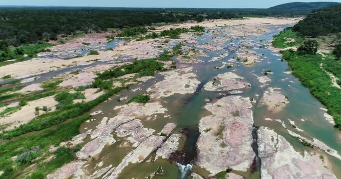 Aerial video of the Slab in Kingsland Texas