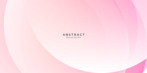 Abstract modern light pink wave element on white background with space for your text.