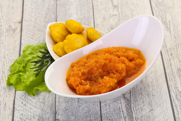 Zucchini squash caviar