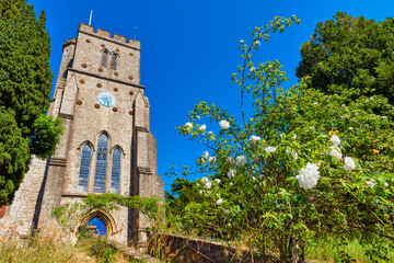 Fototapeta na wymiar St Mary's Church in Platt, near Maidstone in Kent, England