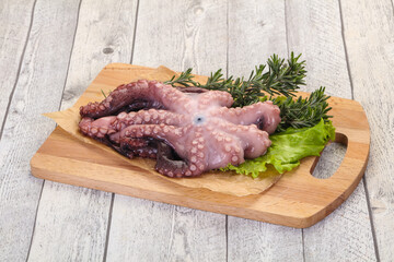 Raw octopus ready for cooking