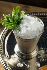 Frozen Boozy Bourbon Mint Julep