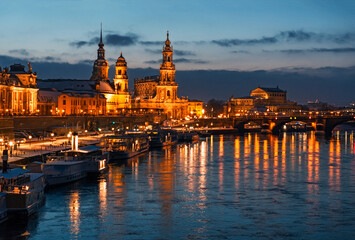 Fototapeta na wymiar Dresden sunset, Germany