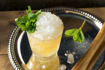 Frozen Boozy Bourbon Mint Julep