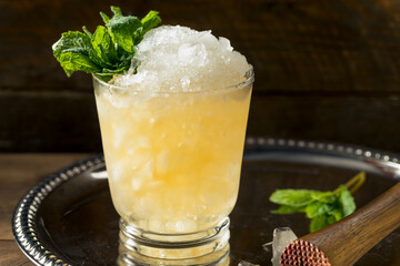 Frozen Boozy Bourbon Mint Julep