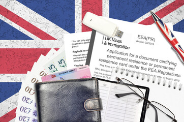 English form EEA PR application for a document certifying permanent residence or permanent...