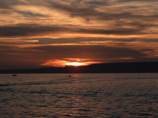 coucher de soleil l'île frioul marseille