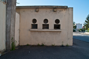 Ticket office of a demolished football stadium