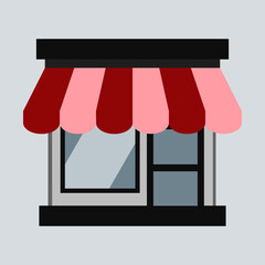 shop window vector illustration