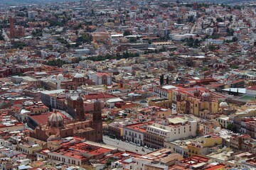 Vista de la ciudad de Zacatecas México desde el cerro de la bufa
