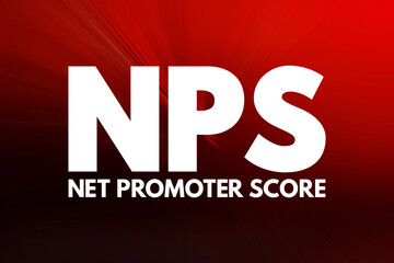 NPS - Net Promoter Score acronym, business concept background