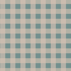 Green and taupe plaid pattern in 12x12 design element for backgrounds and graphics.  Trendy beige and muted green checkered buffalo plaids.