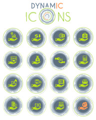 hand and money dynamic icons