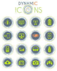 hi tech dynamic icons