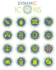 hi tech dynamic icons