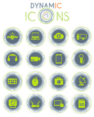 hi tech dynamic icons