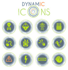 High voltage dynamic icons