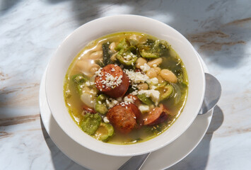 Mediterranean Olive Sausage Soup