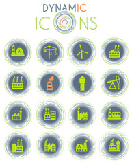 industrial building dynamic icons