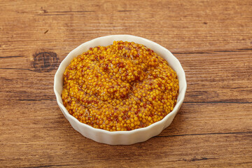 Dijon mustard sauce with seeds