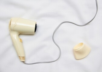 hair dryer isolated on white