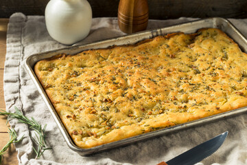 Homemade Garlic and Rosemary Focaccia Bread