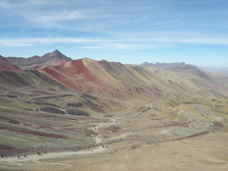 Rainbow Mountain Peru and surrounding landscape 2019