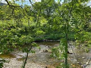 River Wharfe, passing through Kettlewell, in the Yorkshire Dales.