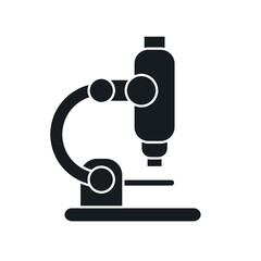 Microscope flat medicine icon illustration raster
