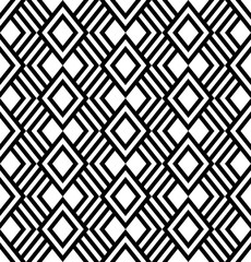 Seamless geometric black and white background