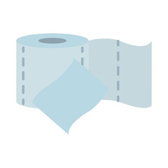 toilet roll paper cleaning hygiene flat design icon