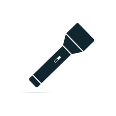 flashlight icon, logo template. Vector illustration eps 10