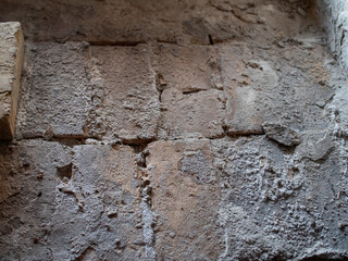 Old stone rock masonry wall texture