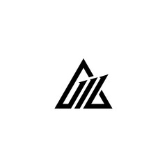 AW WA Initial logo design vector - obrazy, fototapety, plakaty