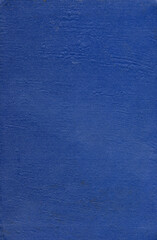 Textile texture. Blue old book cover. Rough canvas surface. Blank retro page. Empty place for text. Perfect for background and vintage style design.