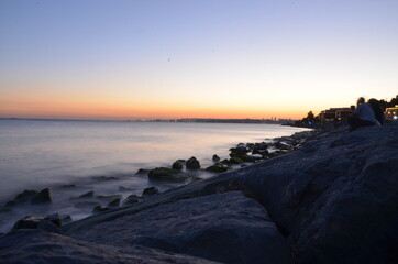 Obraz premium sunset on the beach