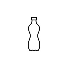 Water plastic bottle icon vector illustration