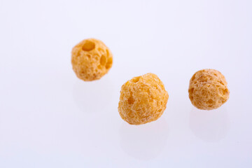 Organic popping Quinoa - Chenopodium quinoa. White background