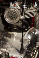 carburetor on a motoerbike engine