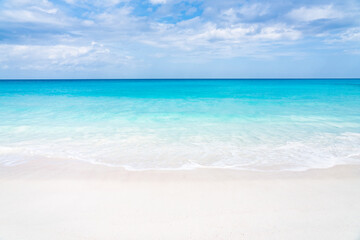 Beautiful beach with turquoise water and white sand