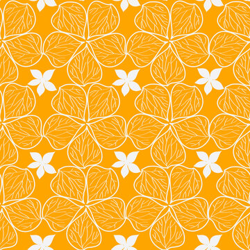 Sweet Yellow flower vector seamless pattern design. Great for summer fabric, scrapbooking, wallpaper, giftwrap. Suraface pattern design © sewproject