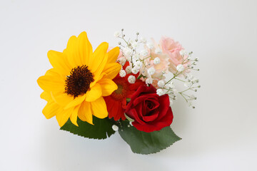 様々な花のブーケ