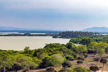 Fototapeta na wymiar Cienaga del Totumo lake near Cartagena, Colombia