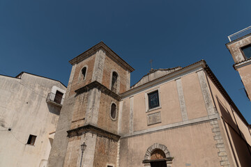 Isernia, Molise. Church of Santa Chiara. View of the main facade.