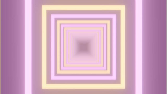 Gold and Purple Square Fly Through Loop