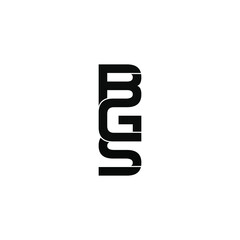 bgs letter original monogram logo design